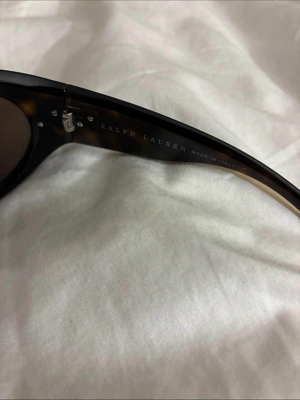 Vintage Ralph Lauren Brown Tortoiseshell Sunglasses - Classic Shield Style